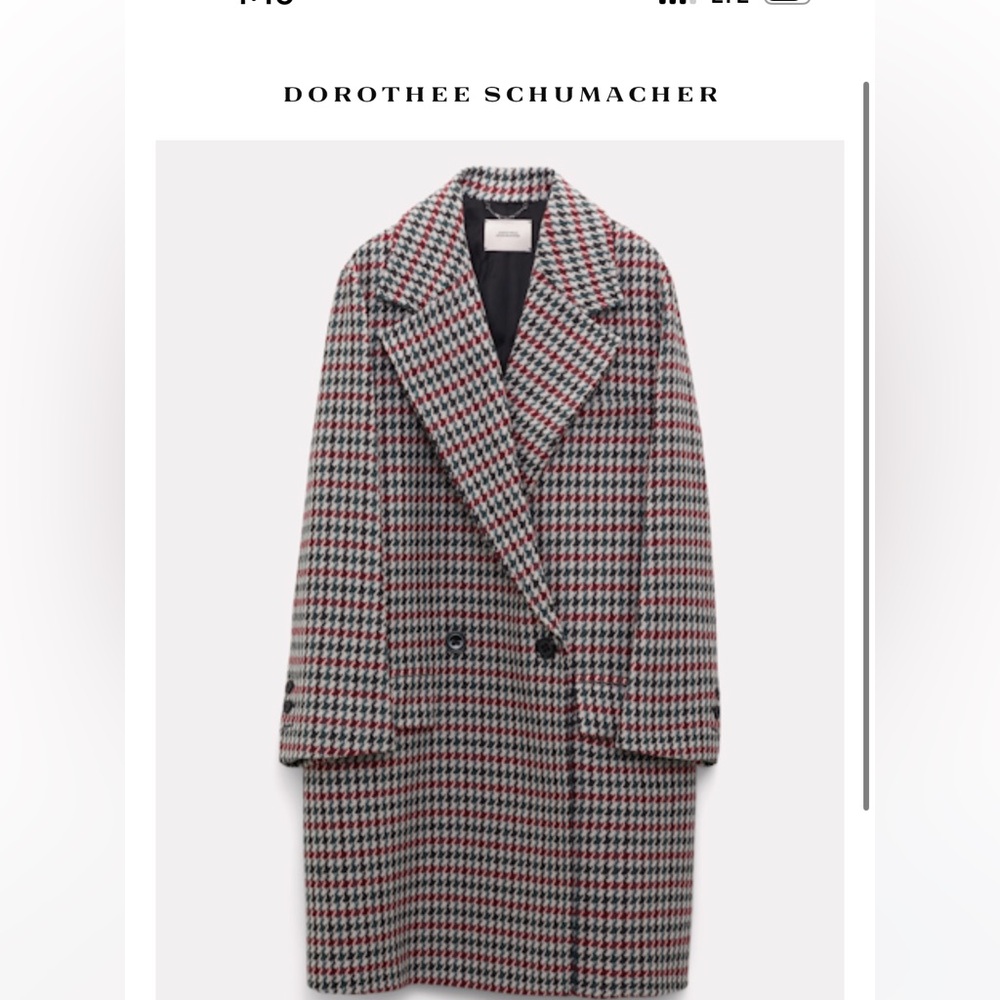 Cold weather all year coat. Brand new. Dorothee Schumaker